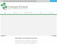 Tablet Screenshot of conceptsecotech.com
